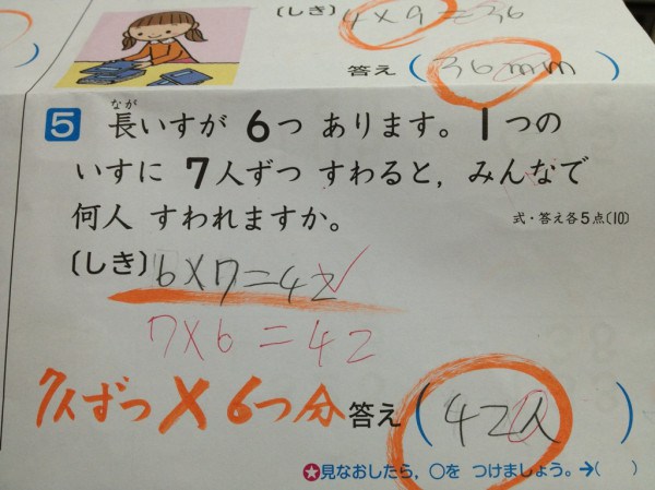 Japanese Elementary School teachers may tell you “5 x 100 = 500” is wrong2