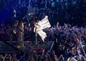 X Japan take a triumphant bow at Madison Square Garden, New York City, Oct. 11, 2014. (Vlad Baranenko)