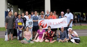 New JETs, JET alumni, and Consul Hayato Nakamura and family at Natsu Matsuri, Tampa, June 2013. (Amanda Bailey)